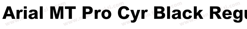 Arial MT Pro Cyr Black Regular字体转换